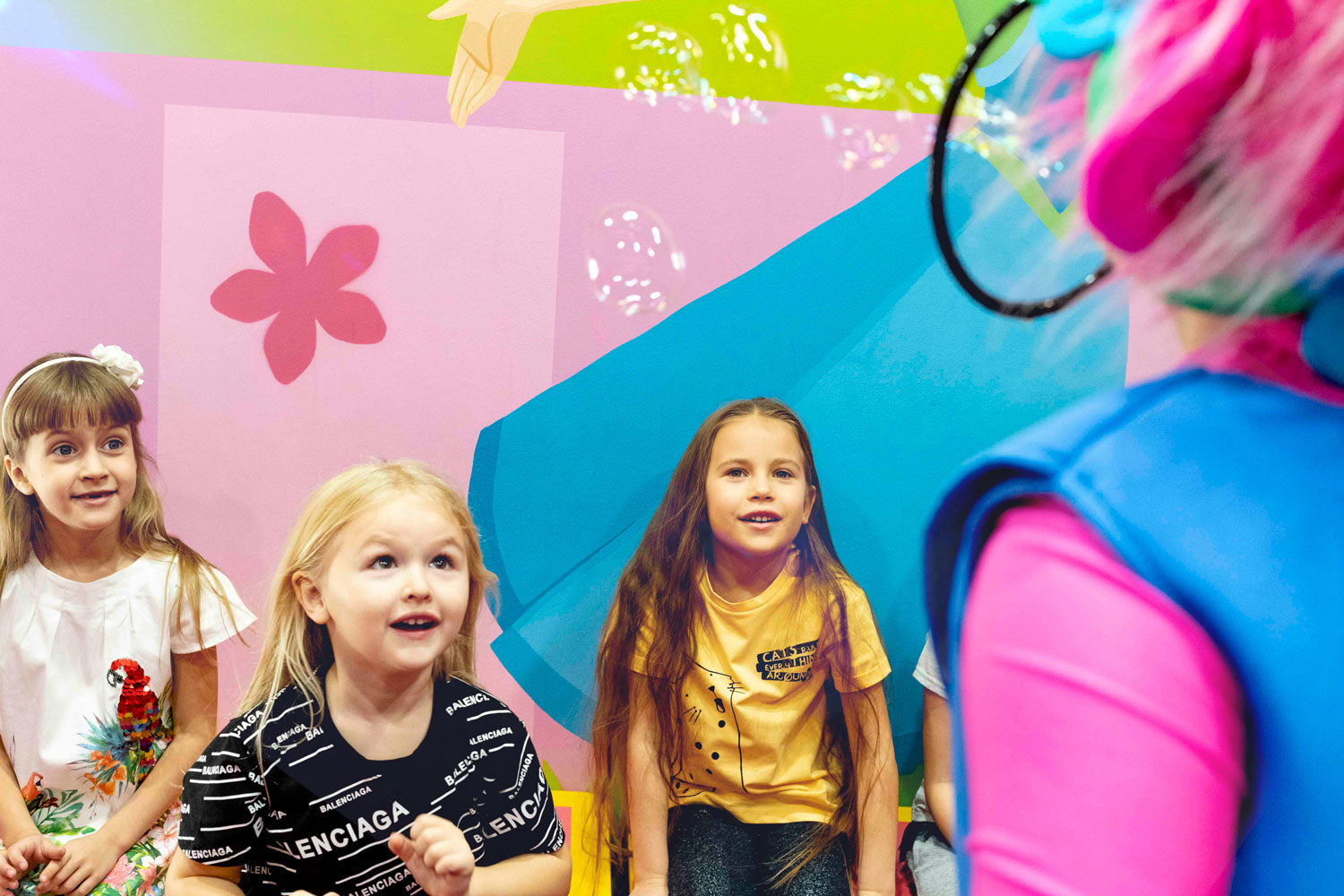 Шоу мыльных пузырей