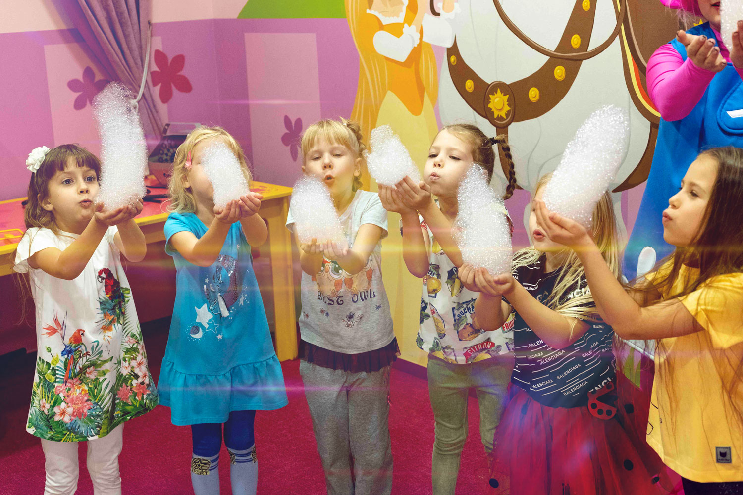 Шоу мыльных пузырей