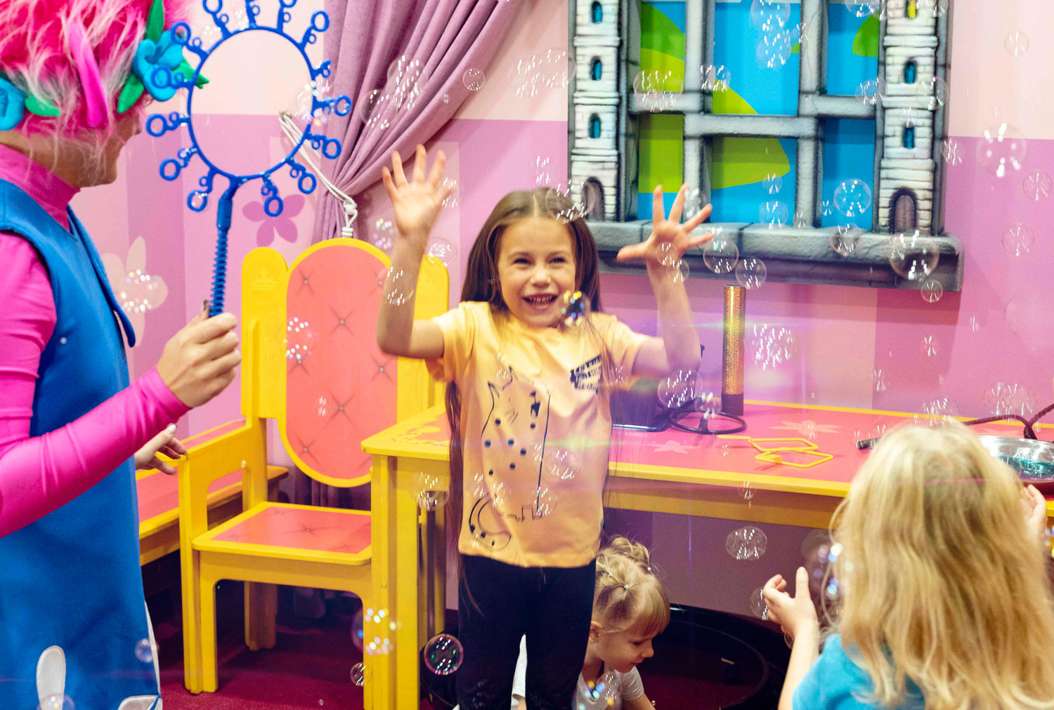 Шоу мыльных пузырей